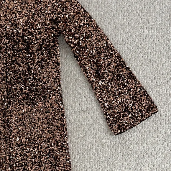 H&M Gold Sequin Mini Dress XS - Picture 4 of 5
